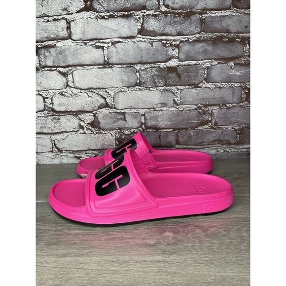 UGG WILCOX SLIDE Pink Rubber Light Waterproof Sport Sandals Men’s Sz 10M US/43EU - Picture 1 of 16